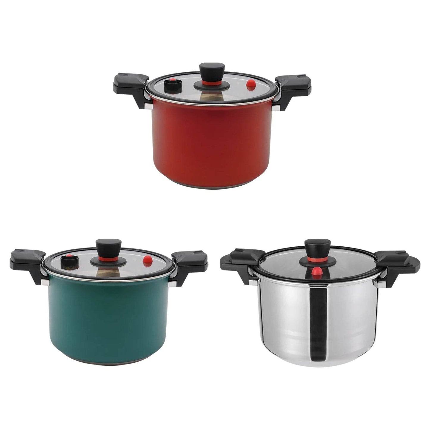 Pressure Cooker 7L with Clear Glass Lid - Loft&Timber