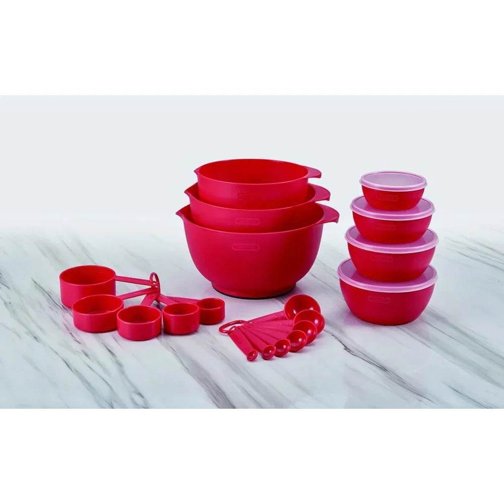 Pro 23 Piece Plastic Baking Set with Mixing Bowls - Loft&Timber