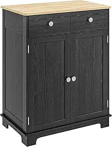 55" Modern Sideboard Buffet with 2 Doors, 2 Drawers, & 2 Shelves - Loft&Timber