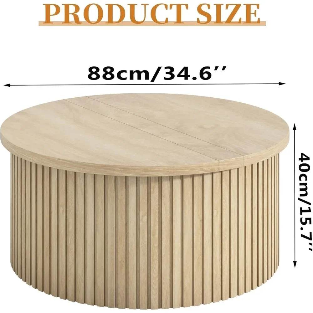 Lift Top Coffee Table with Storage 34.6'' - Loft&Timber