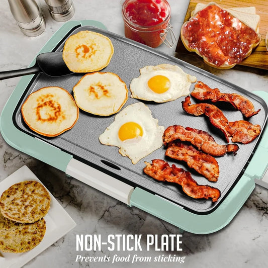 Electric Griddle Non-Stick Cooking Surface 16 x 10 Inch