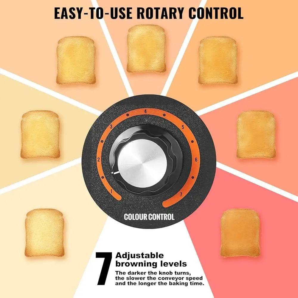 Commercial Conveyor Toaster 300 Slices Per Hour Heavy Duty Stainless Steel Toaster Oven - Loft&Timber