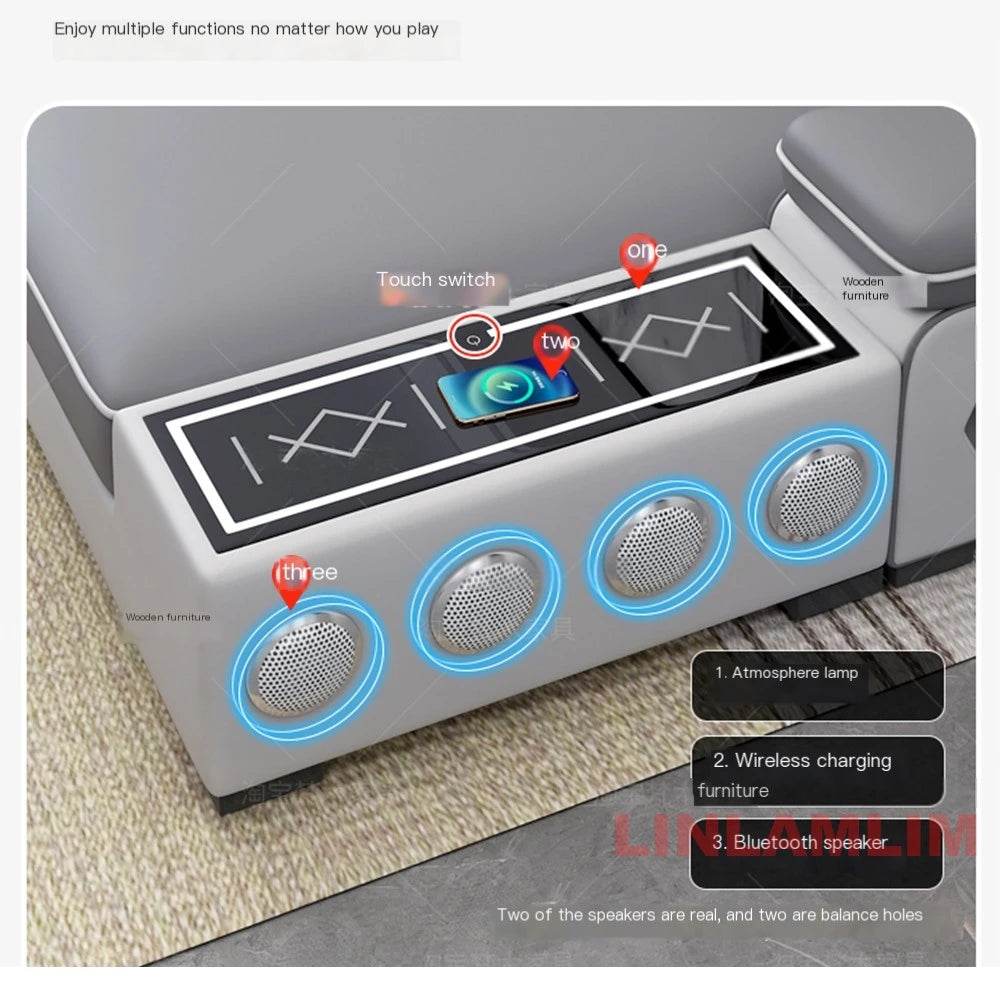 MANBAS Modern Sectional Sofa Set with Chaise and Lounge - Loft&Timber