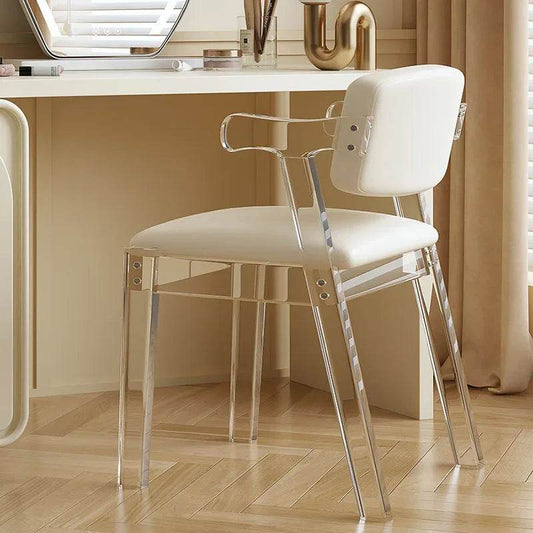 Cream Style Acrylic Makeup Chair - Loft&Timber