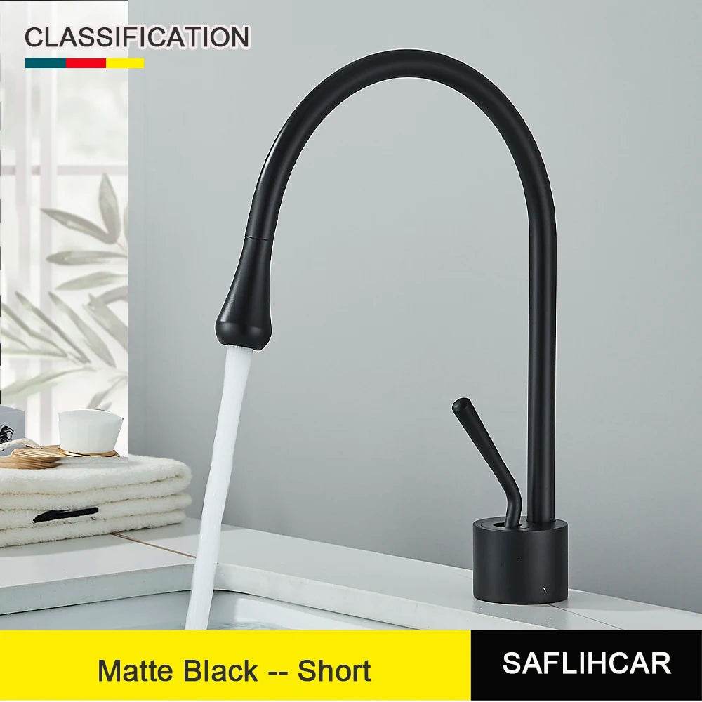 Brushed Gold Basin Faucet - Loft&Timber