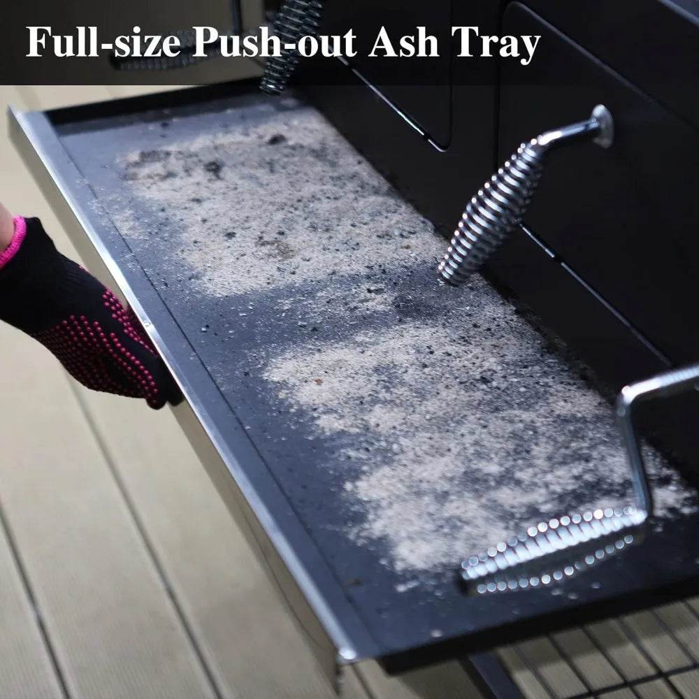 Sophia & William Extra Large Charcoal BBQ Grills with 794 SQ.IN. Cooking Area, Heavy Duty Outdoor Barbecue Grill with 2 Individu - Loft&Timber