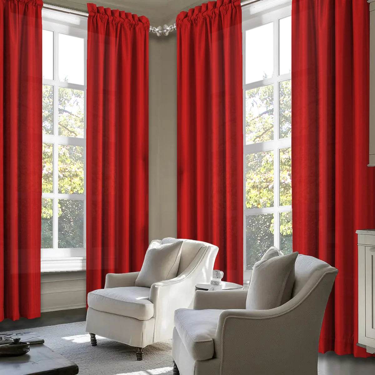 4pcs Light Filtering Curtains - Loft&Timber