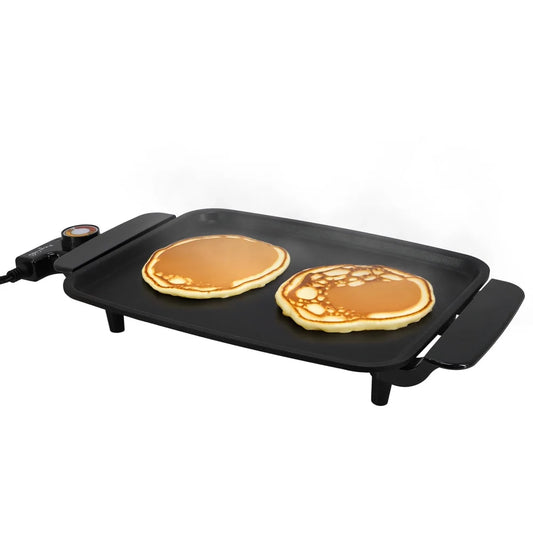 11.81 Inch Electric Grill Non-Stick Coating Adjustable Temperature 1200W