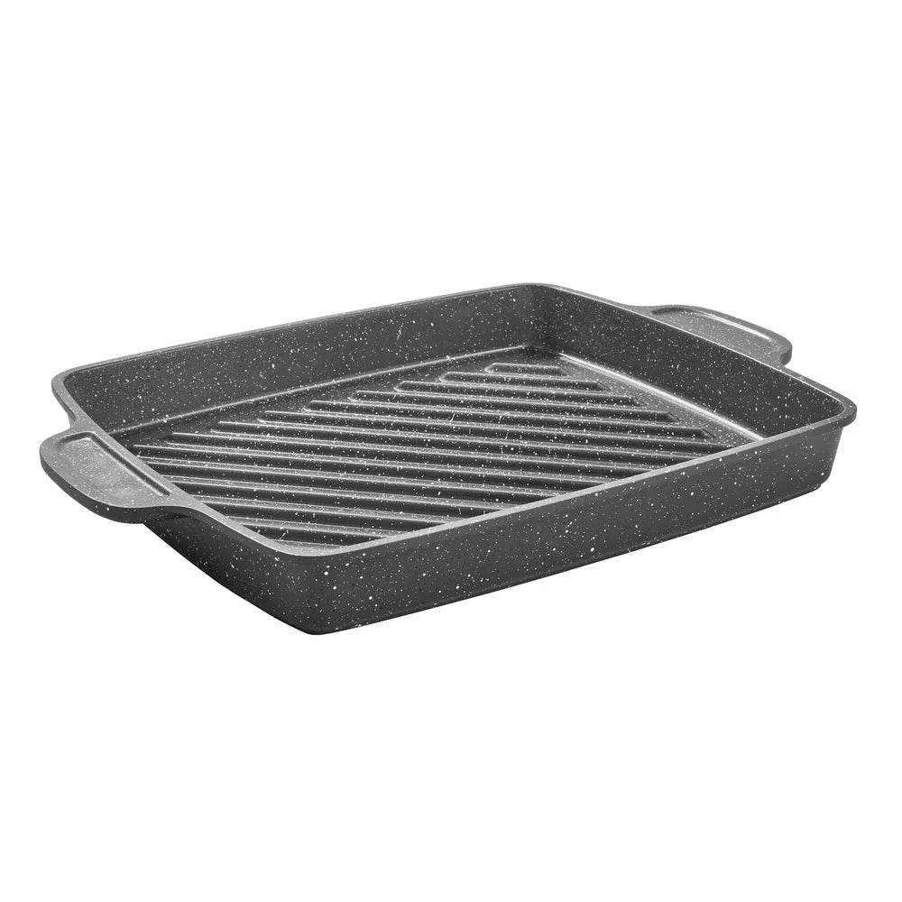 12 Inch Square Non-Slip Handle Cast Aluminum Steak Pan Non-Stick Coating - Loft&Timber
