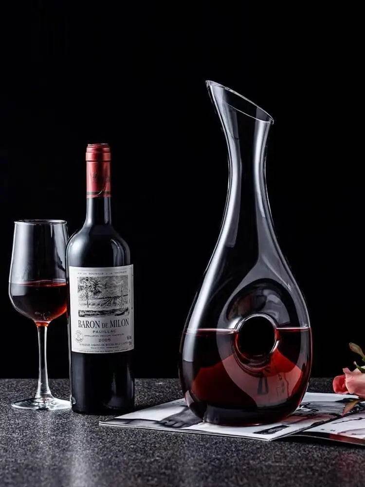Wine Decanter - Crystal Glass Wine Carafe,40oz - Loft&Timber