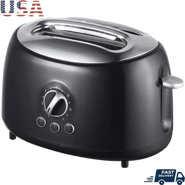 Extra Wide Slot Retro Toaster 2-Slice with 7 Shade Settings