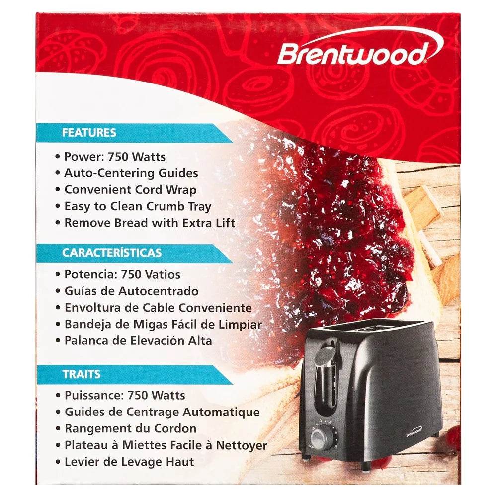 Cool Touch Toaster 2 Slice with 6 Browning Settings