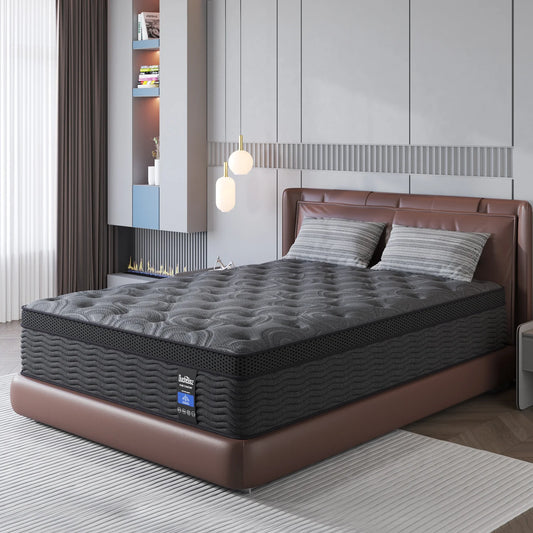 9"12"14" Twin Full Queen King Size Mattress in a Box Hybrid Spring Memory Foam