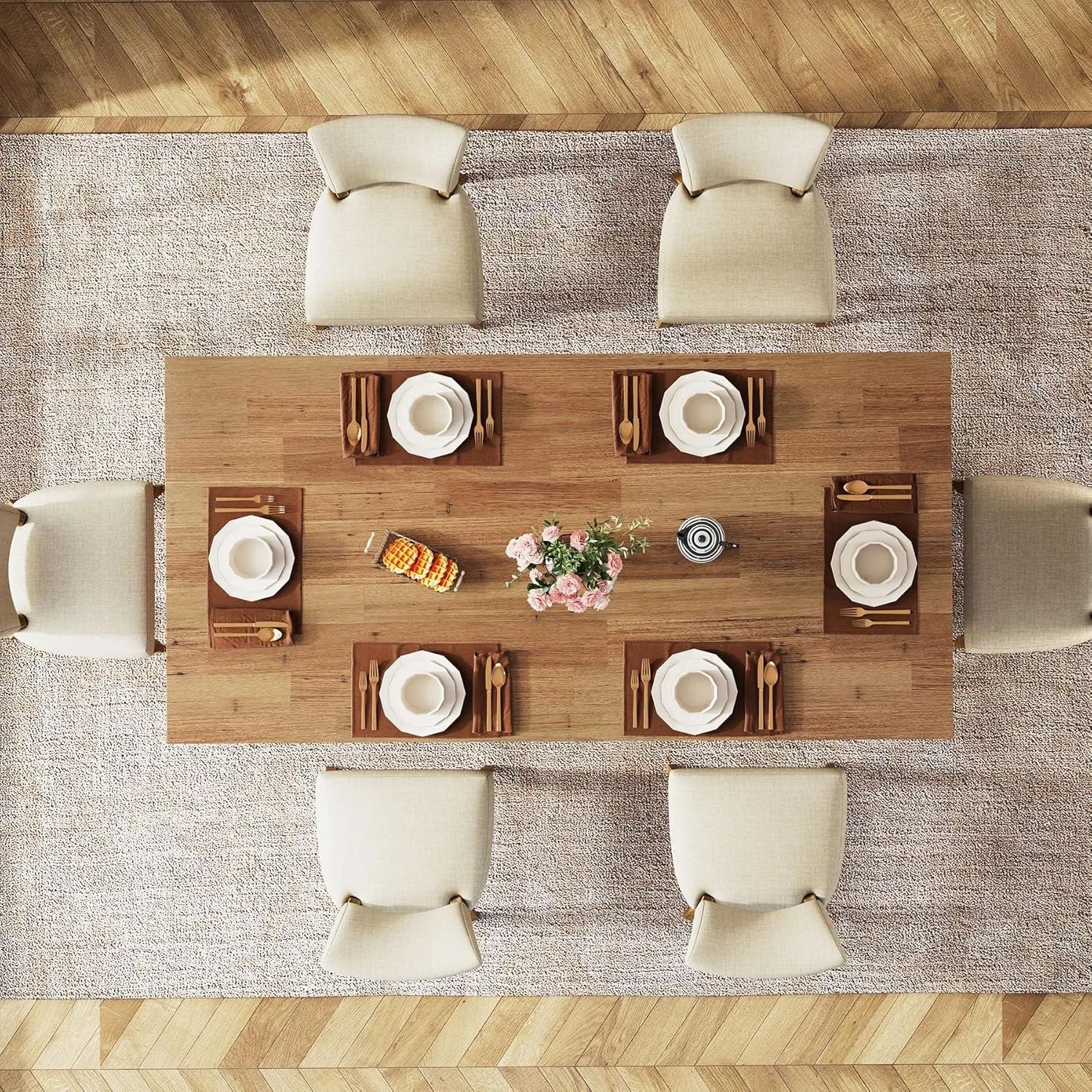 63" Dining Table for 4-6 - Loft&Timber