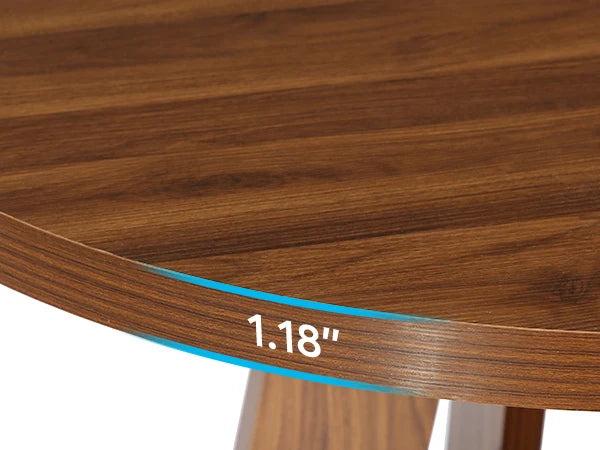 Tribesigns Round Dining Table for 4, 47" - Loft&Timber