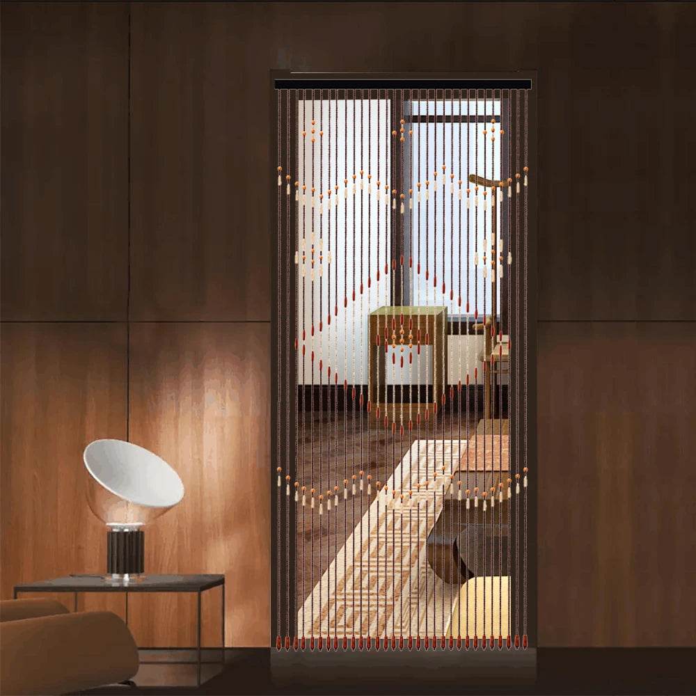 90*208CM Wooden Bead Curtain 31-Line String Door - Loft&Timber