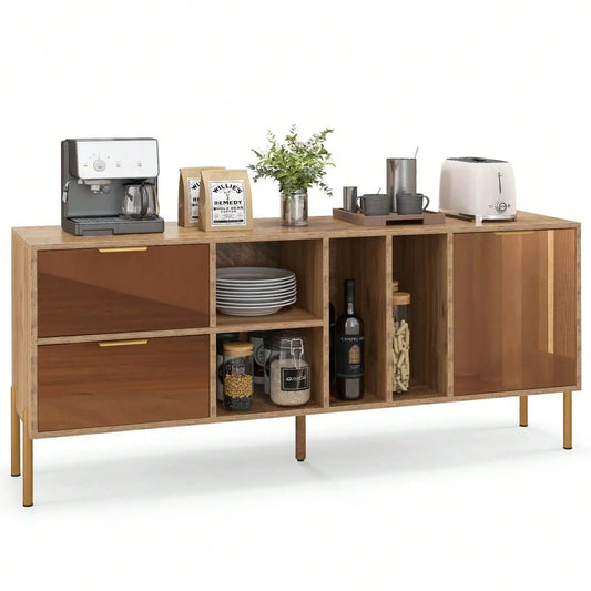 59" Rustic Sideboard with Drawers - Loft&Timber
