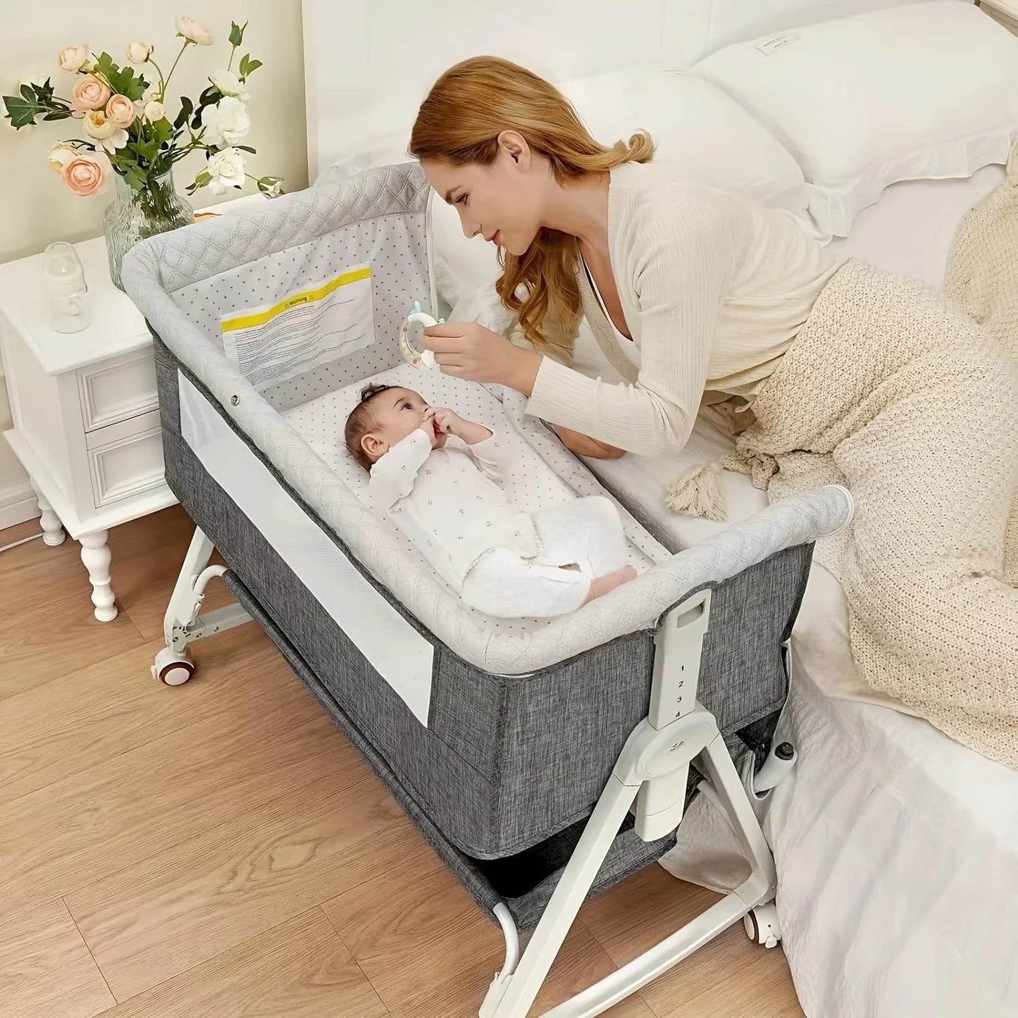 Baby Bassinet, Bedside, 3 in 1 - Loft&Timber
