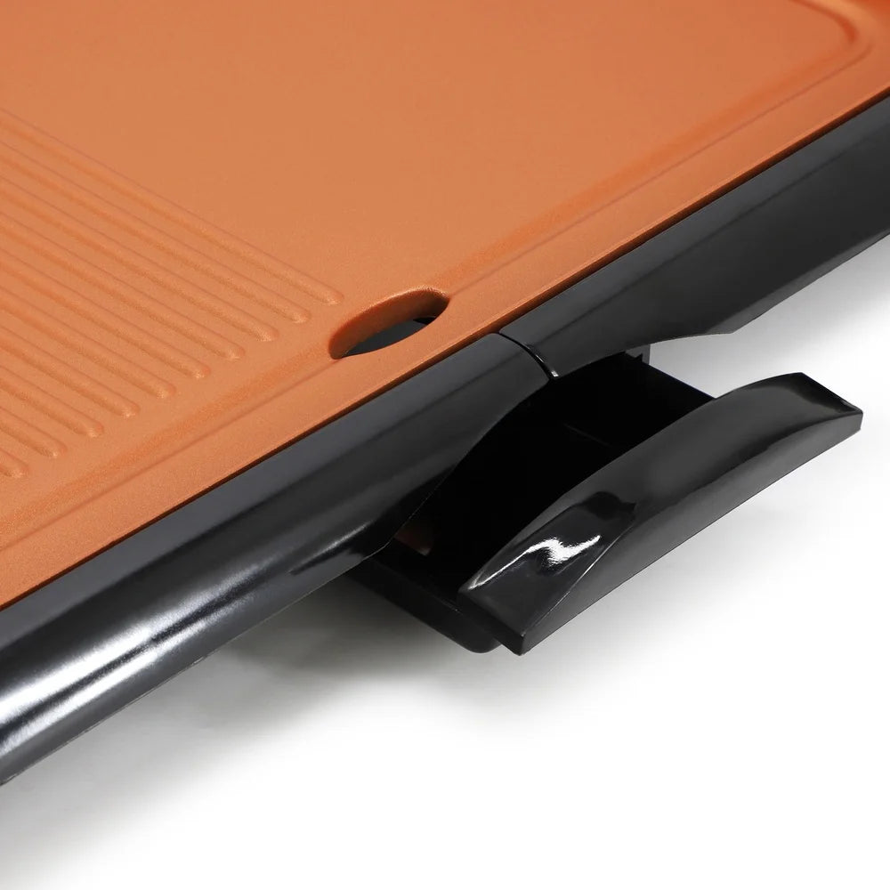 18.89" Electric Grill Griddle Non-Stick Copper Coating - Loft&Timber