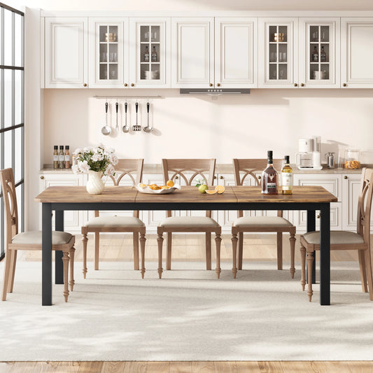 Dining Table for 6-8 People, 78" - Loft&Timber