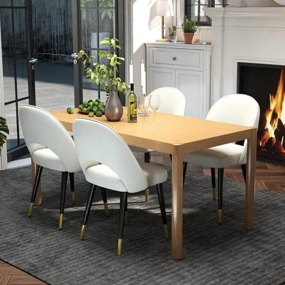 Modern Rectangular Dining Table, 64.5'' - Loft&Timber