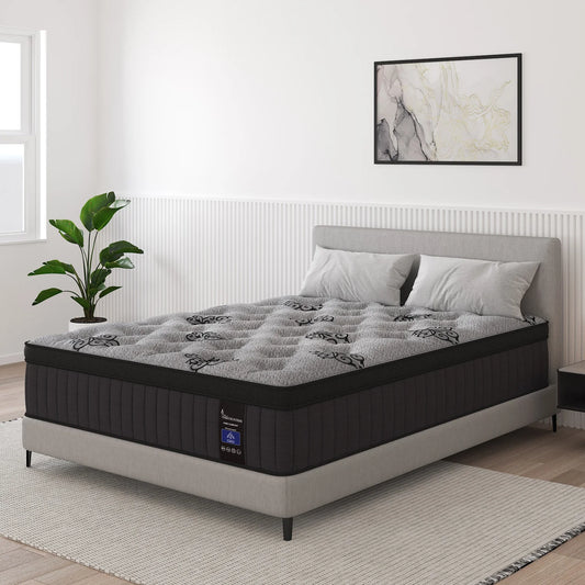 9"12"14" Twin Full Queen King Size Memory Foam Pocket Spring Hydird Mattress In A Box Medium Firm