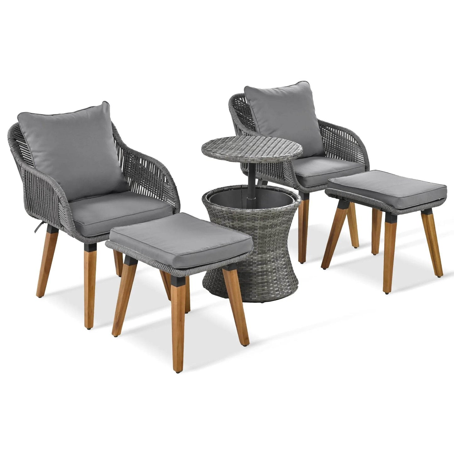 5 Pieces Outdoor Patio Furniture Set - Loft&Timber