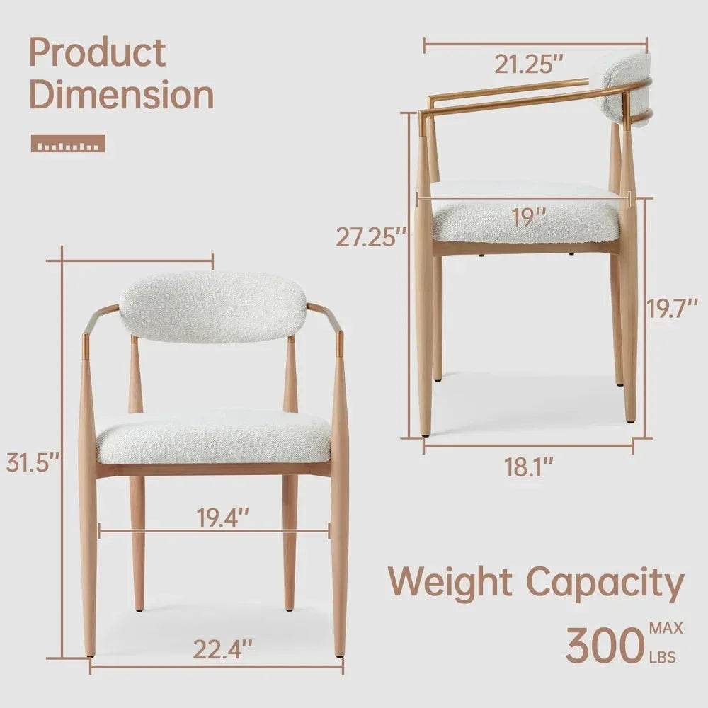 Modern Upholstered Dining Chairs Set of 4 - Loft&Timber