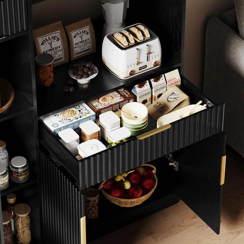 71” Kitchen Pantry Storage Cabinet - Loft&Timber