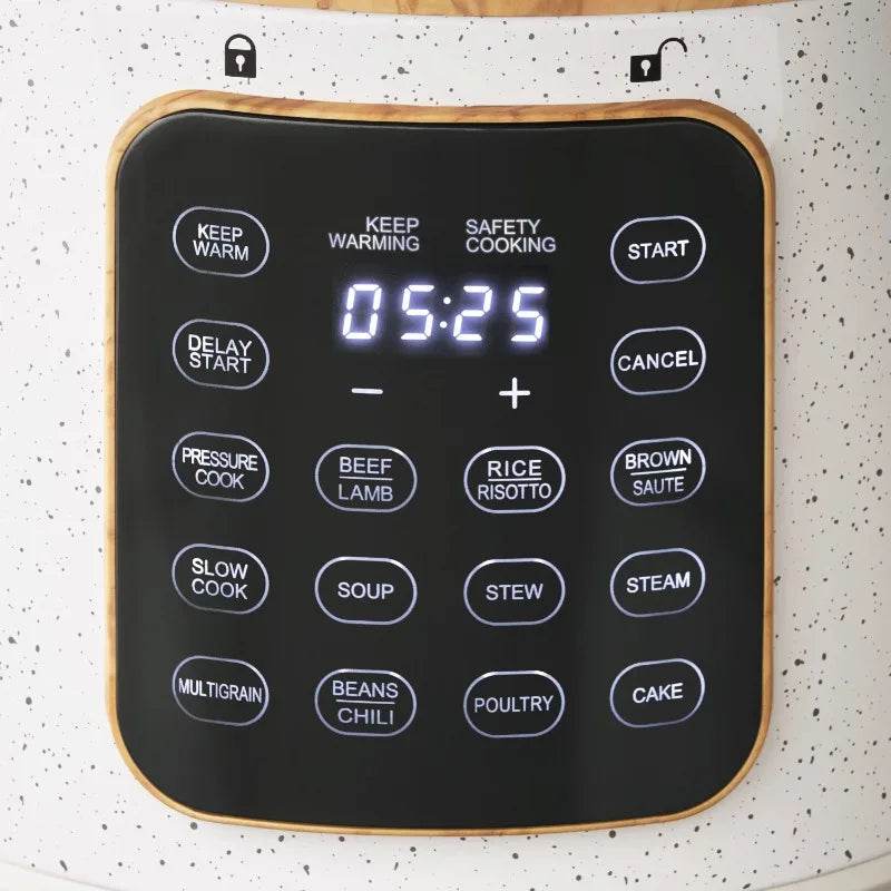 The Pioneer Woman Linen Speckle 6-Quart Pressure Cooker - Loft&Timber