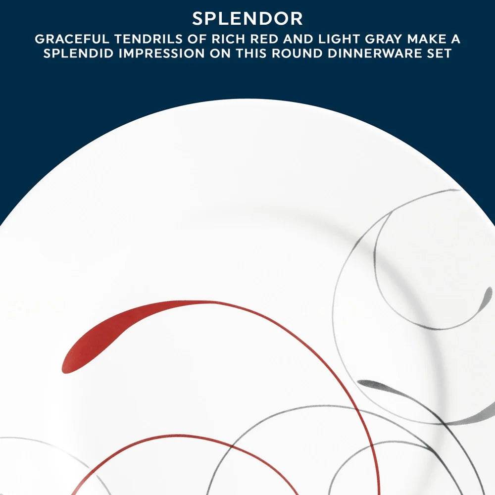 8.5 Inch Glass Salad Plate Set of 6 Durable Stackable Microwave Dishwasher Safe