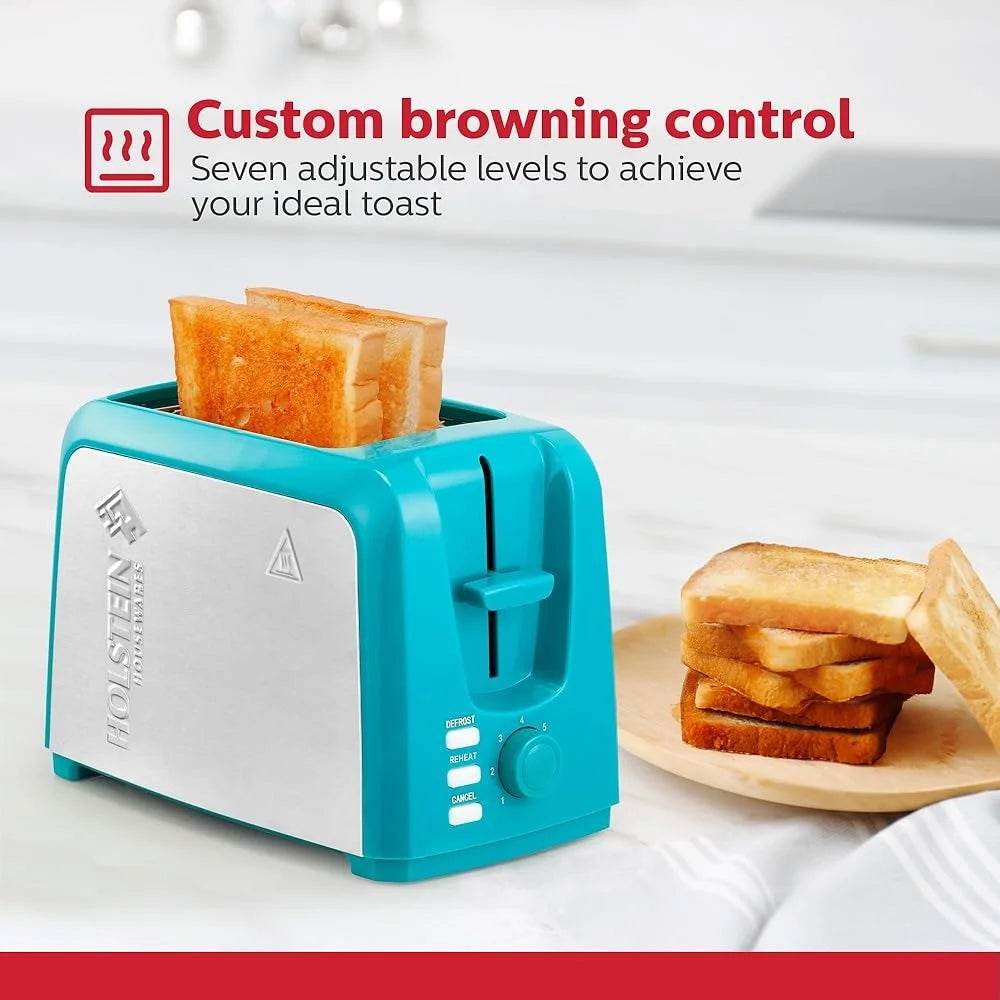 2-Slice Electric Toaster with 7 Control Settings