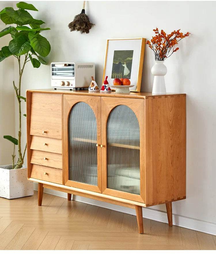 Japanese Vintage Solid Wood Sideboard - Loft&Timber