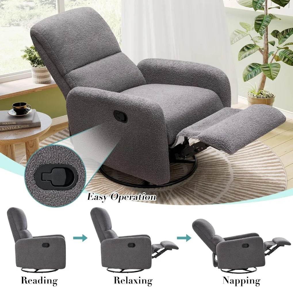 Swivel Glider Rocking Recliner Chair - Loft&Timber