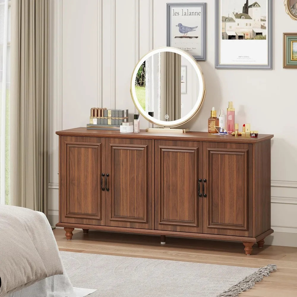 59" Large Sideboard Buffet Cabinet with Storage - Loft&Timber