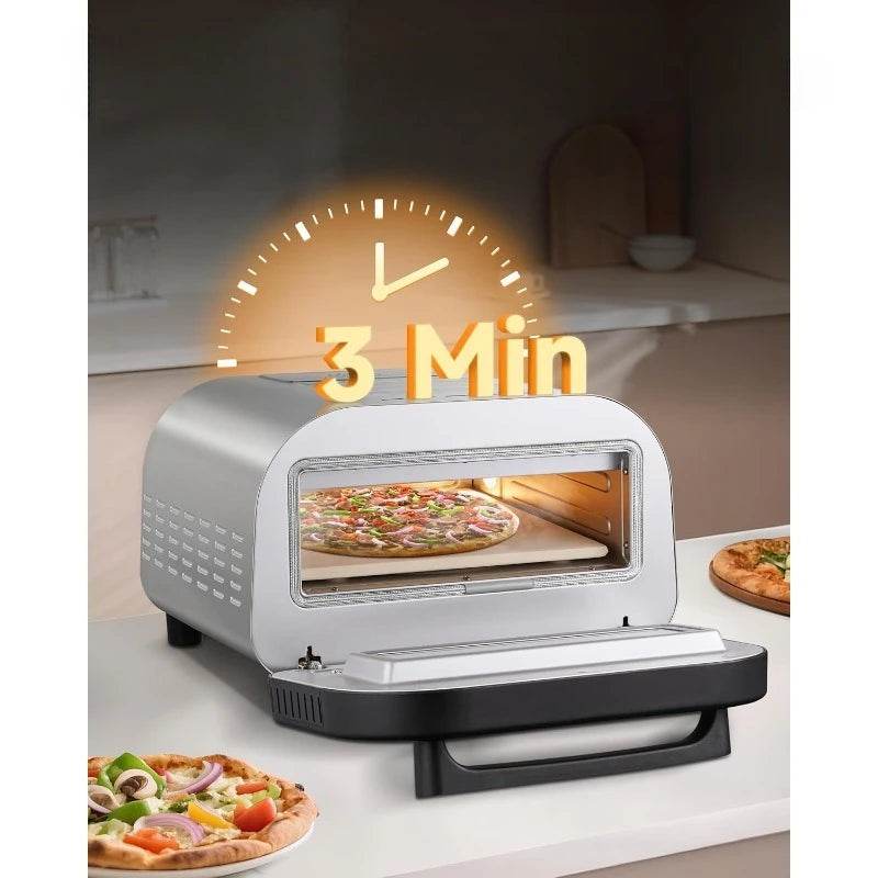 Upgraded Pizza Oven Heats up to 840°F Makes 12 Inch Pizzas in 90 Seconds - Loft&Timber