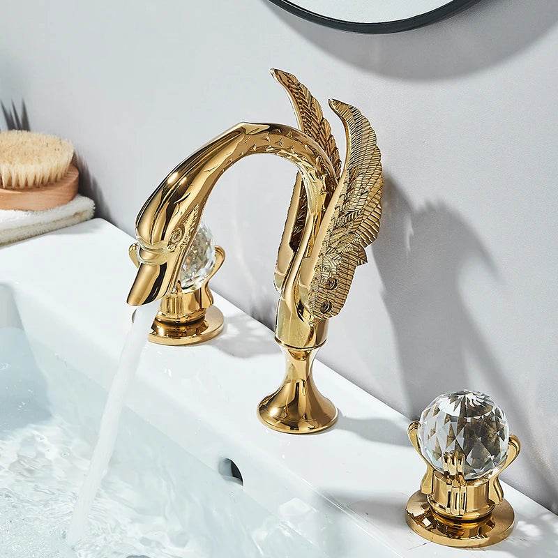 Wanmivezlo Gold Swan Basin Faucet - Loft&Timber