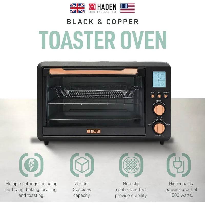 Haden Countertop 6 Slice Toaster Oven Air Fryer Combo - Loft&Timber