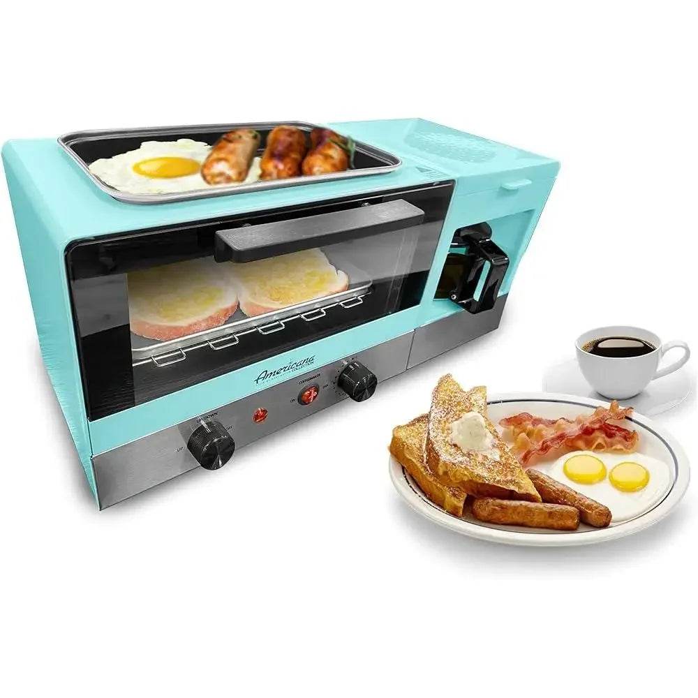3-in-1 Breakfast Station Griddle Toaster Oven - Loft&Timber