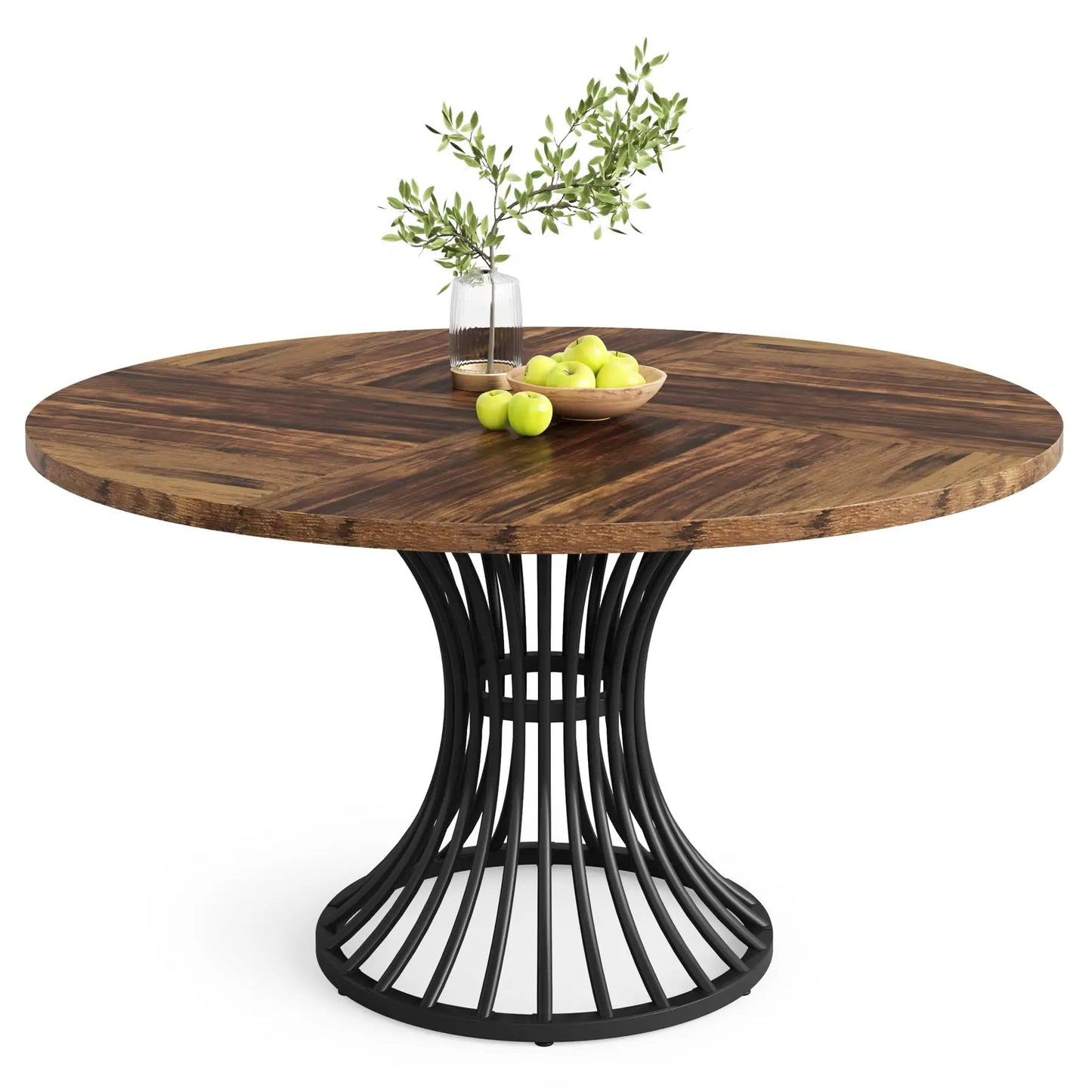 Tribesigns Round Dining Table for 4-6 People, 47" - Loft&Timber
