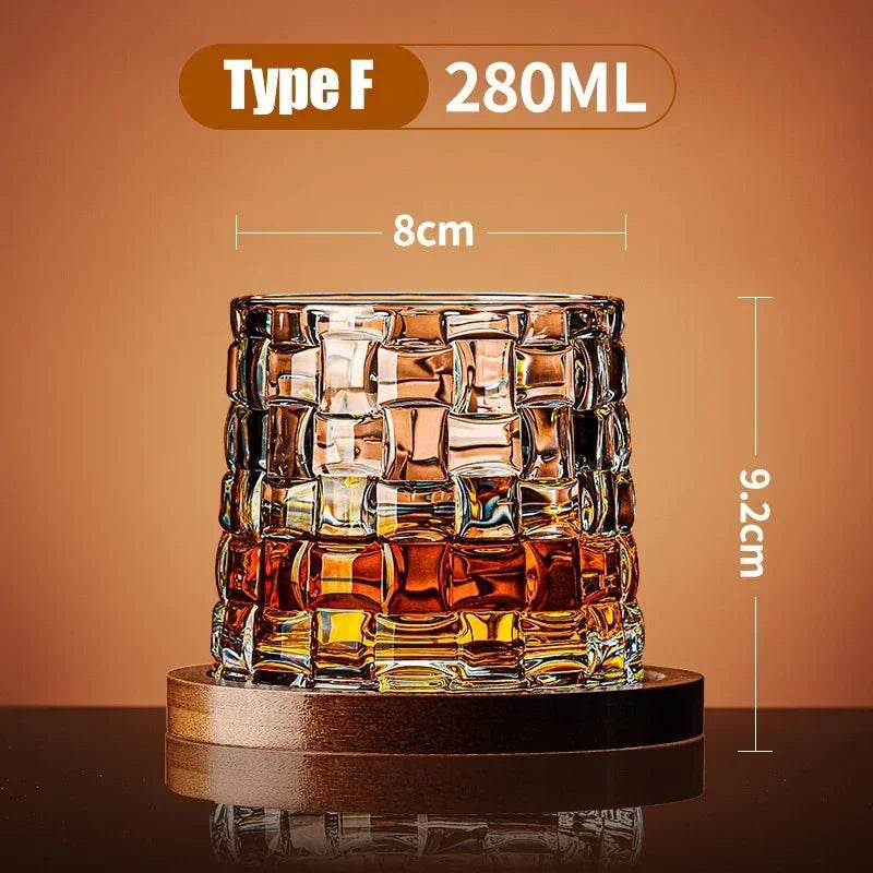 Tumbler Whiskey Glass with Base Crystal - Loft&Timber
