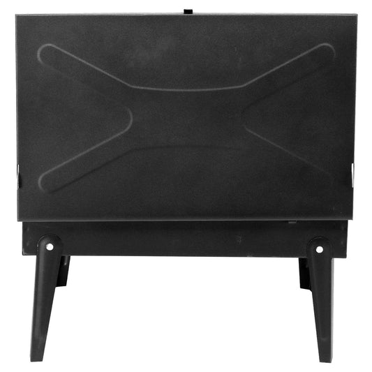 44*27*7cm Portable Square Charcoal Grill Black - Loft&Timber
