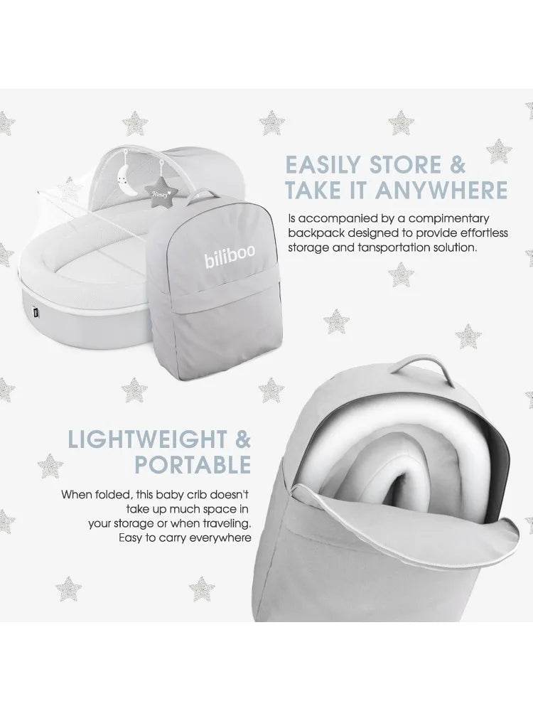 Lounger Nest – Foldable Travel Bassinet - Loft&Timber