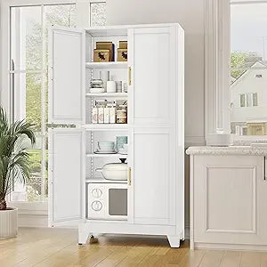 73" H Metal Tall Arched Pantry Cabinet - Loft&Timber
