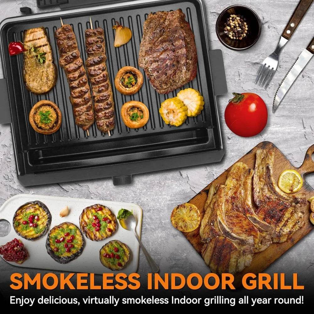Baker's Friend Smokeless Indoor Grill with Removable Plates - Loft&Timber
