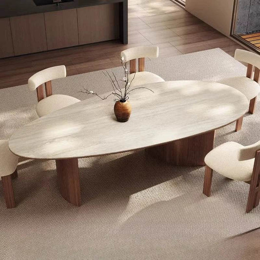 Center Dining Table Wood Table &/Or 6 Elegant Oval - Loft&Timber