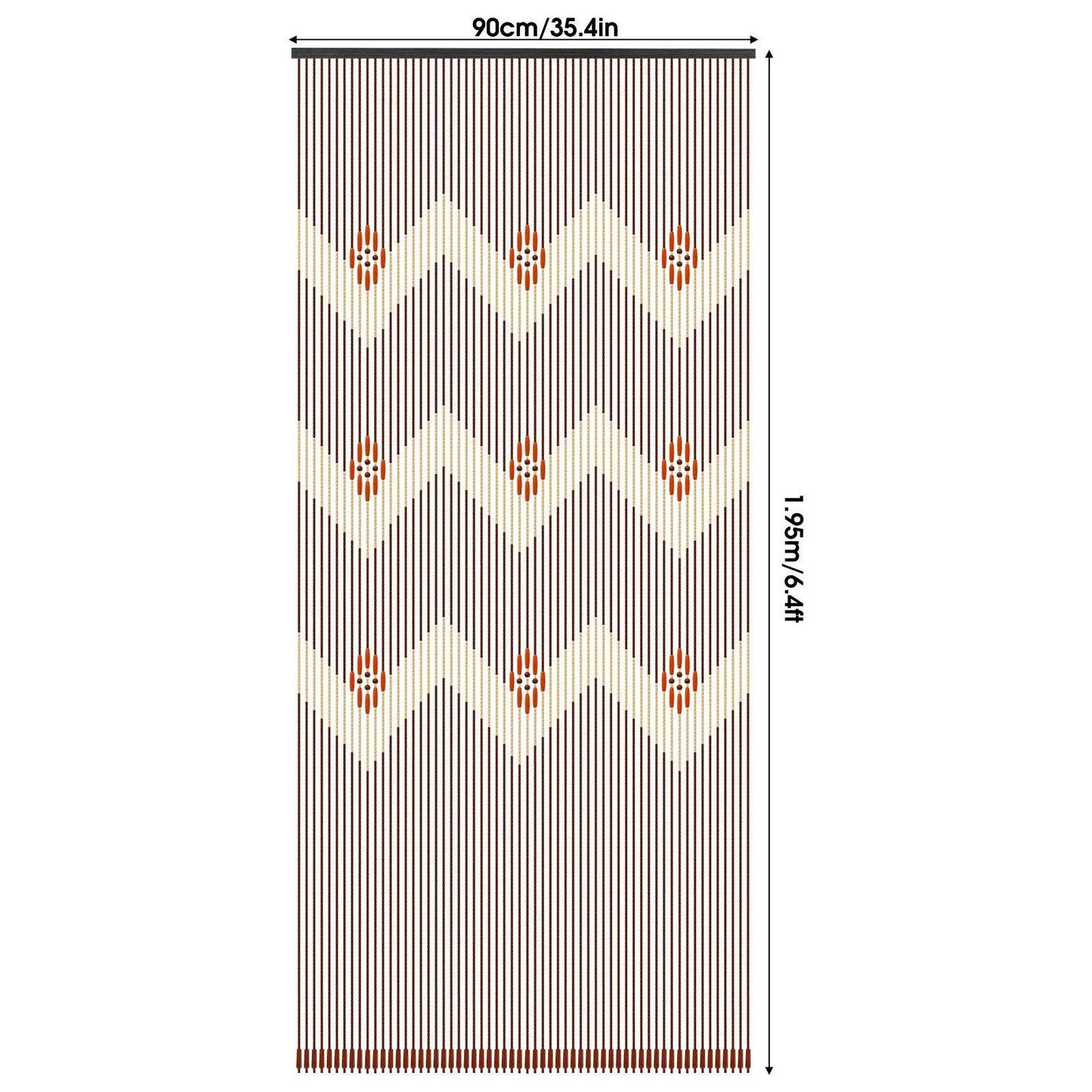 Bamboo Wood Beaded Curtain for Doorway - Loft&Timber