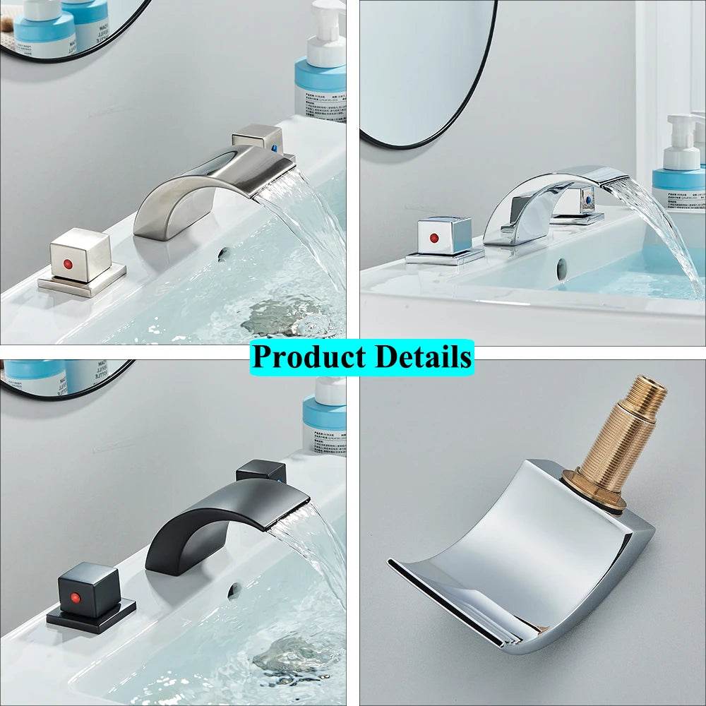 LED Bathroom Faucets Waterfall - Loft&Timber