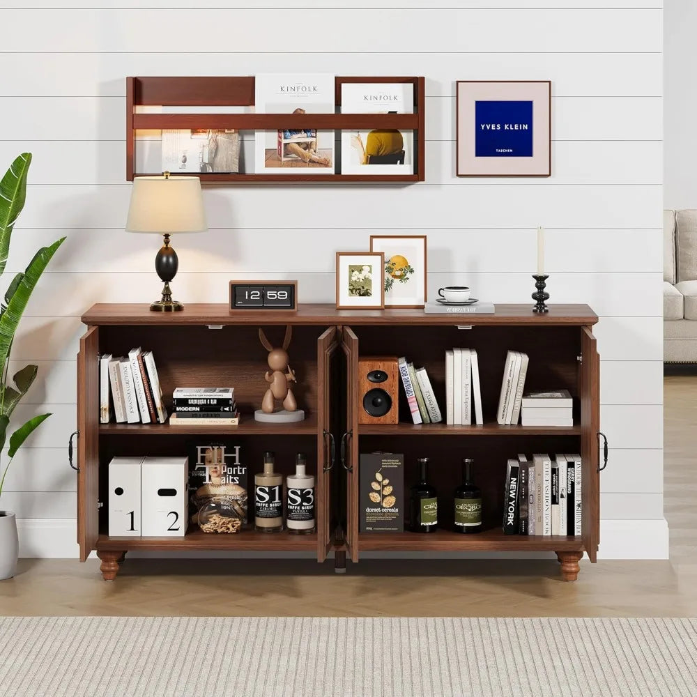59" Large Sideboard Buffet Cabinet with Storage - Loft&Timber
