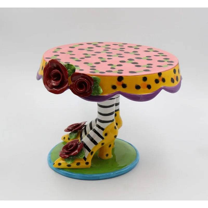 10-Inch Sugar High Social by Babs Ceramic Cake Stand - Loft&Timber
